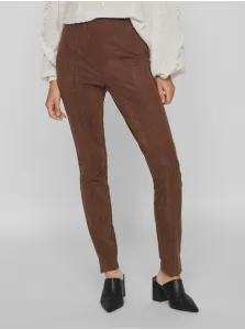 Brown Ladies Trousers VILA Sudas - Ladies #7365951