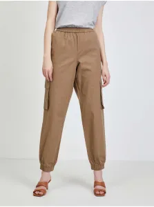 Brown trousers with pockets VILA Allo - Ladies #692778