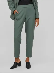 Green Women's Shortened Trousers VILA Carrie - Ladies #582329
