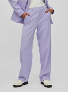 Light purple women's wide trousers VILA Kamma - Ladies #582322