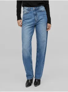 Blue Women Straight Fit Jeans VILA Kelly - Women #582459