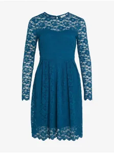 Modré dámske šaty s čipkou VILA Kalila #7026665