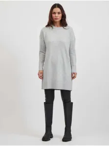 Light gray sweater dress VILA Oaly - Women #721647
