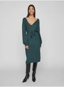 Zelené dámske melírované svetrové šaty VILA Ril #7614588