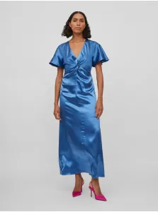 Blue Ladies Satin Maxi-dress VILA Sittas - Ladies #582169