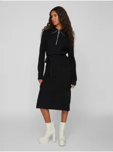 Black women's sweater dress VILA Viril - Women #8328541