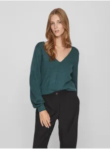 Dark green womens sweater VILA Ril - Women #7289491