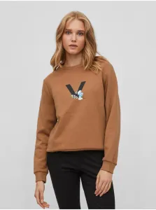 Brown Sweatshirt VILA Smurfy - Women #616350