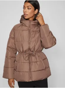 Women's Winter Quilted Brown Jacket VILA Vileana - Women #8386740