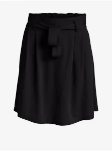 Black short skirt with tie VILA Vero - Women #4179380