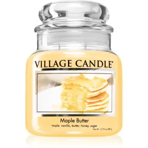 Village Candle Vonná sviečka v skle - Maple Butter - Javorový sirup, stredná