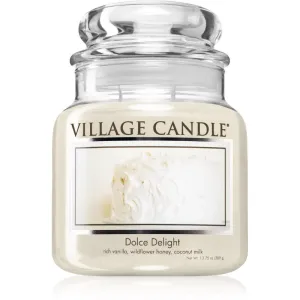 Village Candle Vonná sviečka v skle - Dolce Delight - Zamatové potešenie, stredná