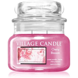 Village Candle Cherry Blossom vonná sviečka (Glass Lid) 262 g