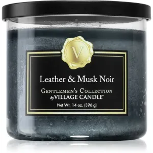 Village Candle Gentlemen's Collection Leather & Musk Noir vonná sviečka 396 g