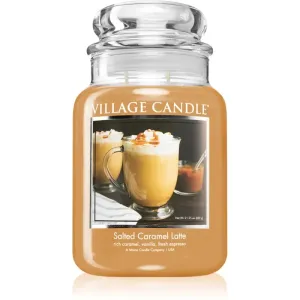 Village Candle Vonná sviečka v skle - Salted Caramel Latté-Latté so slaným karamelom, veľká