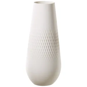 Villeroy & Boch Collier Blanc porcelánová váza Carré, 26 cm 10-1681-5515