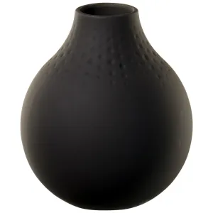 Villeroy & Boch Collier Noir porcelánová váza Perle, 12 cm 10-1682-5516