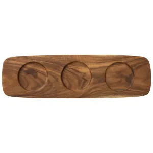 Villeroy & Boch Artesano Original drevený podnos pre 3 misky na dip, 30 x 9 cm 10-4130-8059