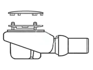 VILLEROY & BOCH - Subway Infinity Odtoková súprava Tempoplex Plus Compact, priemer 90 mm, chróm 92260061