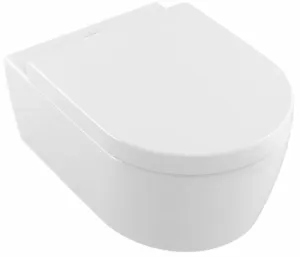 VILLEROY & BOCH - Avento Závesné WC s doskou SoftClosing, DirectFlush, CeramicPlus, alpská biela 5656HRR1
