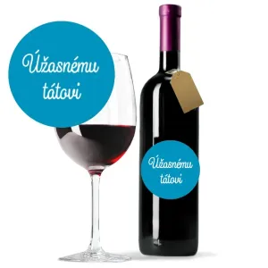 Víno s darčekovou etiketou Rulandské modré  