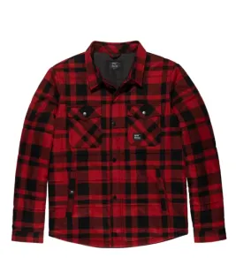 Vintage Industries Square+ flanelová košeľová bunda, červená kockovaná