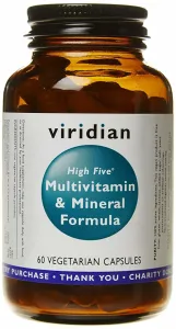 Viridian High Five Multivitamín & Mineral Formula 60 kapslí