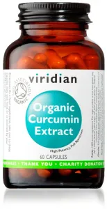 VIRIDIAN Nutrition Organic Curcumin Extract 60 kapsúl