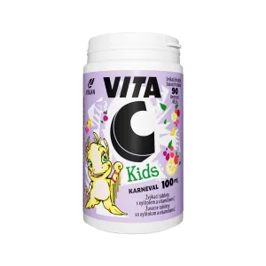 Vitabalans Oy Vita C Kids 100mg žuvacie tablety so xylitolom a vitamínom C 90 ks