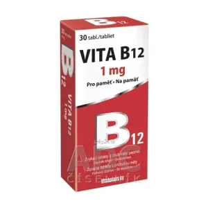 Vitabalans Oy VITA B12 1000 µg žuvacie tablety s príchuťou mäty 30 ks