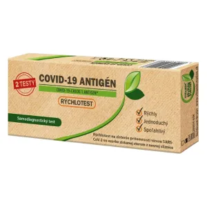 Vitamin Station Rýchlotest COVID-19 antigén chek-1 na samotestovanie sterom z nosovej sliznice 2 ks