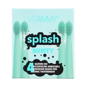 Vitammy Splash, Náhradné Násady Na Zubné Kefky Splash, Mätová/Mint/