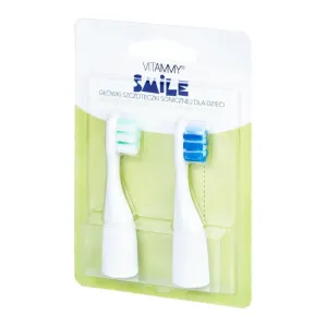Vitammy SMILE Náhradné násady na detské zubné kefky Smile, modrá/zelená, 2 ks
