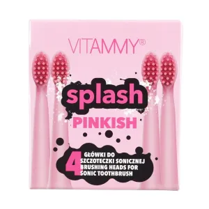 Vitammy Splash, Náhradné Násady Na Zubné Kefky Splash, Ružová/Pink/