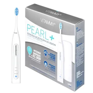 Vitammy PEARL+ Biela Sonická zubná kefka s funkciou čistenia, bielenia a masáže