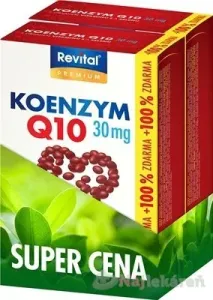 Vitar Koenzym Q10 30 mg+VITAMÍN E+SELÉN DUOPACK kapsúl 2 x 60 120 ks 1 set