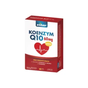 Vitar Koenzým Q10 60 mg + E + Se + thiamin 60 kapsúl