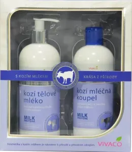 Vivaco Darčeková kazeta Kozie mlieko - mliečny kúpeľ, telové mlieko