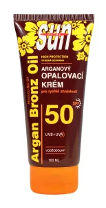 Vivaco Sun Argan Bronz Oil Tanning Cream SPF50 100 ml opaľovací prípravok na telo unisex