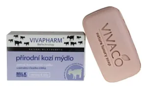 Vivaco Prírodné jemné kozmetické mydlo s extraktmi z kozieho mlieka (tuhé) 100 g