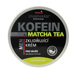 Vivapharm Kofeínový upokojujúci pleťový krém s MatchaTea pre mužov 200 ml