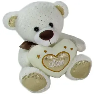 Medvedík Srdiečko Béžový – 23 cm