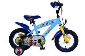 VOLARE - Detský bicykel Spidey - chlapčenský - 12 palcov - modrý #8996250