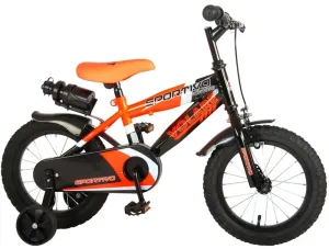 VOLARE - Detský bicykel pre chlapcov Sportivo Neon Orange Black 14