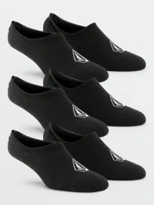 Ponožky Volcom (3-pak) pánske, čierna farba