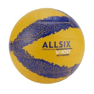 Volejbalová lopta outdoor vbo100 žlto-modrá  5