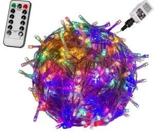 VOLTRONIC® 59731 Vianočné LED osvetlenie 20 m - farebná 200 LED + ovládač #8237896