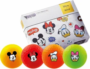 Volvik Vivid Disney 12 Pack Golf Balls Mickey and Friends