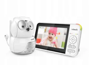 VTECH BM5550-OWL, detská video opatrovateľka Sova s 5-palcovým displejom a otočnou kamerou