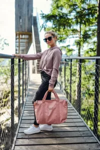 Ružová cestovná taška Carola Pink
